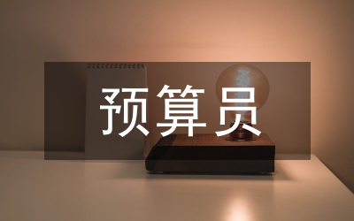 預算員個人工作鑒定